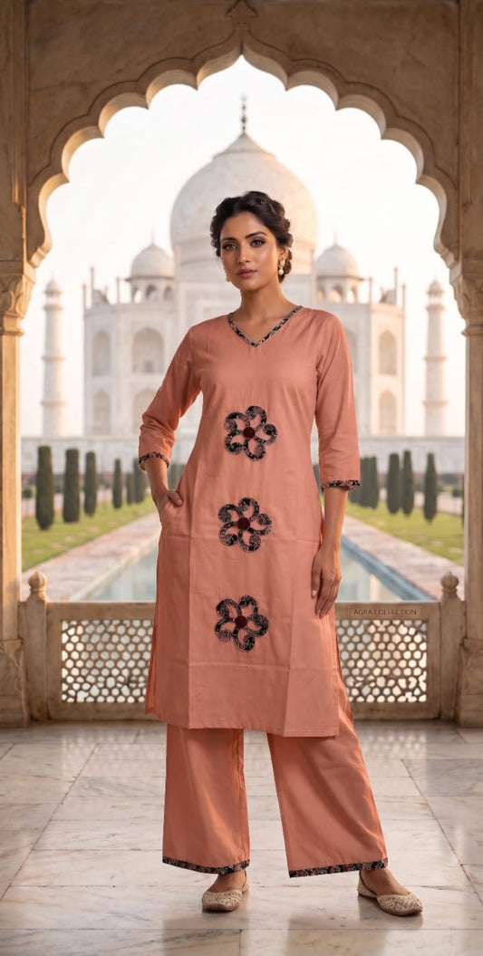 Women's Ethnic Cotton Co-Ord Set